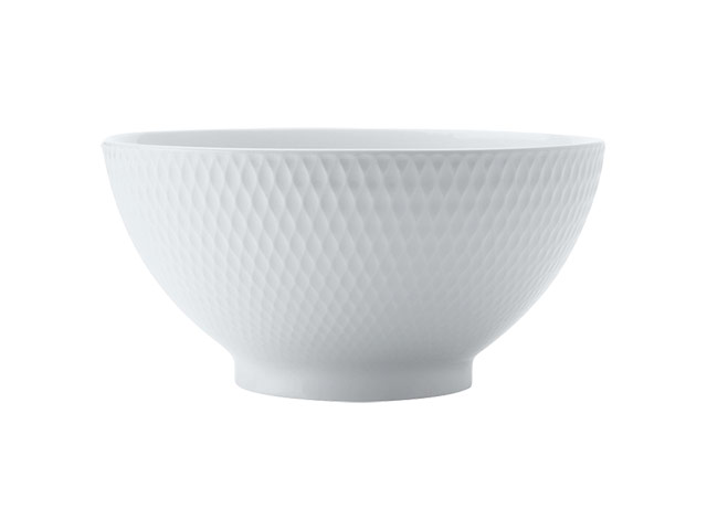 White Basics Diamonds Noodle Bowl