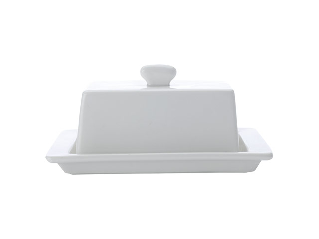 White Basics Square Covered Butter