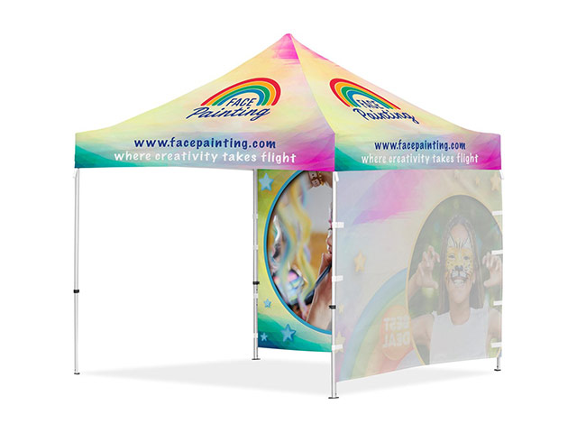 Coated Steel Sublimated Gazebo 3M X 3M - 2 Full-Wall Skins - Image 2