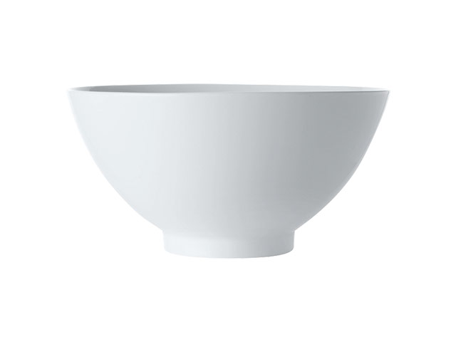 White Basics Diamonds Rim Soup Bowl